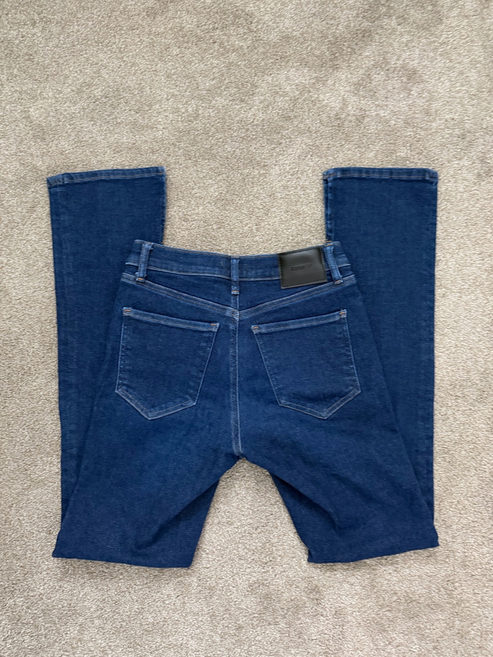 Express Women's Boot Cut Jeans in Dark Blue Denim - Picture 2 of 10